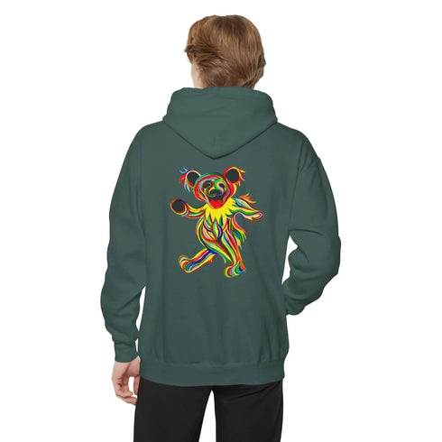 Tie-Dye Bear Vineyard Collection Unisex Garment-Dyed Hoodie StealieShop